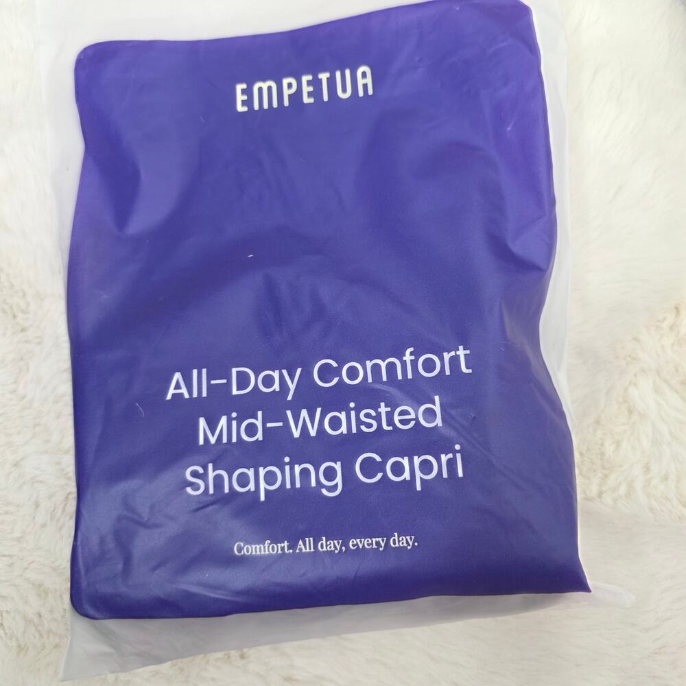 NWT Empetua Shapermint Seamless Mid Rise Shaping Capri Leggings Black XL - Picture 12 of 13